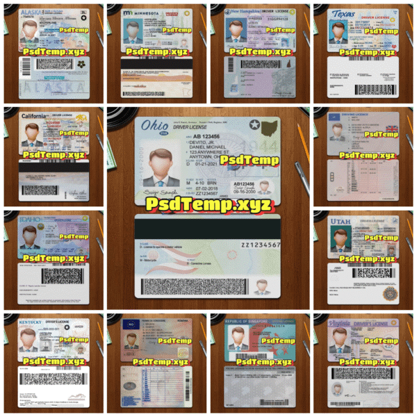 Driving License Template: Simple, Editable & Instant Download